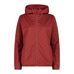 Damska kurtka z kapturem CMP. Czerwone kurtki damskie CMP, bez wzorów, z kapturem. Za 435.50 zł.