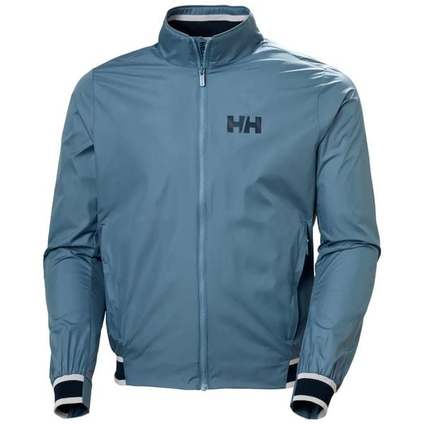 Kurtka wodoodporna Helly Hansen Salt Windbreaker. Niebieskie kurtki męskie Helly Hansen, bez wzorów, bez kaptura. Za 581.50 zł.