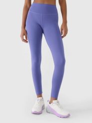 LEGGINSY DAMSKIE 4F DŁUGIE TRENINGOWE SZYBKOSCHNĄCE KOLOR CZARNY. Czarne legginsy damskie 4f, s, bez wzorów, z materiału. Za 81.75 zł.