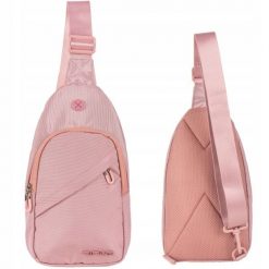 Wings Plecak Crossbody Przewieszka Skylark Pink. Czerwone plecaki męskie Wings, bez wzorów, z materiału. Za 89.90 zł.