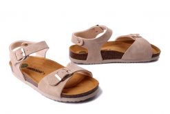 DR. BRINKMANN 710211-08 beige, sandały damskie. Brązowe sandały damskie Dr. Brinkmann, bez wzorów, bez obcasa. Za 219.90 zł.