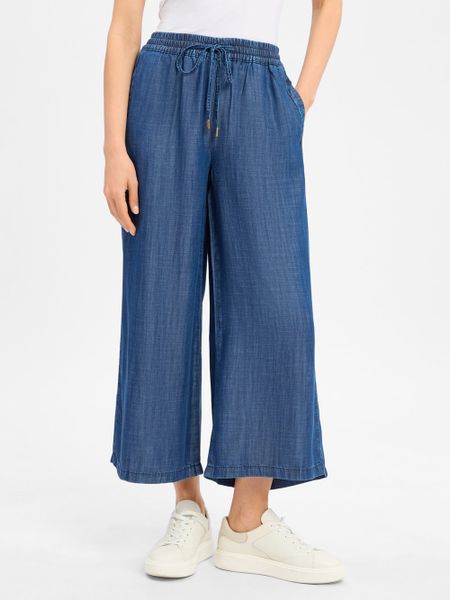 More & More spodnie do biegania Kobiety Lyocell niebieski, 34. Niebieskie spodnie materiałowe damskie MORE & MORE, bez wzorów, z lyocellu. Za 229.95 zł.