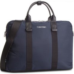 Torba na laptopa CALVIN KLEIN - Braced 1 G Laptop Bag K50K504223 068. Niebieskie torby na laptopa damskie CALVIN KLEIN, bez wzorów, z materiału. W wyprzedaży za 399.00 zł.