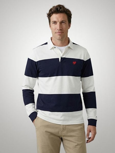 McGregor Koszulka polo w kolorze biało-granatowym rozmiar: 3XL. Białe koszulki polo męskie McGregor, xl, bez wzorów, z bawełny, bez ramiączek. Za 279.95 zł.