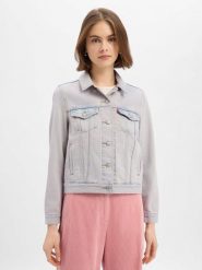 Levi's kurtka dżinsowa - Original Trucker Jacket Kobiety Bawełna różowy, M. Czerwone kurtki damskie Levi's, m, bez wzorów, z bawełny, bez kaptura. Za 379.95 zł.