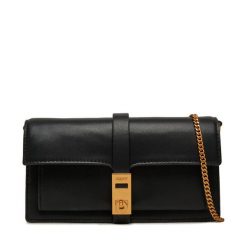 Torebka DKNY. Czarne torebki klasyczne damskie DKNY, bez wzorów, wizytowe, bez kołnierzyka, bez ramiączek. Za 789.99 zł.