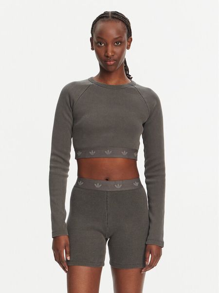 Adidas Bluzka Ribbed JD0014 Czarny Slim Fit. Czarne bluzki damskie Adidas, m, bez wzorów, z bawełny, bez ramiączek. Za 129.99 zł.