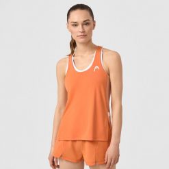 SPIRIT Tank Top Women. Brązowe topy damskie HEAD, s, bez wzorów, bez kołnierzyka. W wyprzedaży za 207.00 zł.