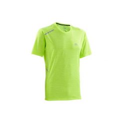 Koszulka do biegania krótki rękaw RUN DRY+ męska. Niebieskie t-shirty sportowe męskie KALENJI, m, z elastanu, bez ramiączek, do biegania. Za 39.99 zł.