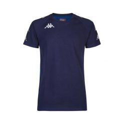 Koszulka Kappa Ancone. Niebieskie t-shirty sportowe męskie Kappa, s, bez ramiączek, do piłki nożnej. Za 176.00 zł.