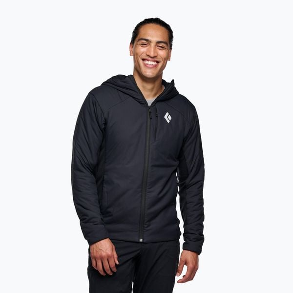 Kurtka hybrydowa męska Black Diamond First Light Hybrid Hoody. Czarne kurtki męskie Black Diamond, m, bez wzorów, sportowe, bez kaptura. Za 849.99 zł.