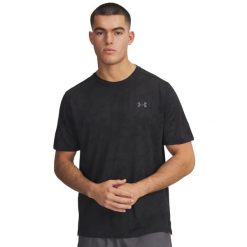 Sweter żakardowy Under Armour Tech Vent. Czarne swetry męskie Under Armour, m, bez wzorów, z materiału, bez kołnierzyka. Za 209.40 zł.