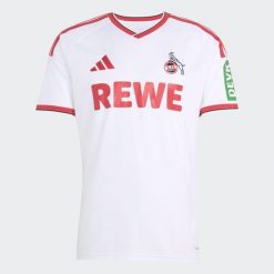 Koszulka piłkarska ADIDAS FC Köln 26/27 domowa. T-shirty sportowe męskie Adidas, m, z materiału, bez ramiączek, do piłki nożnej, climacool (adidas). Za 439.99 zł.