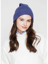 William de Faye Czapka beanie w kolorze niebieskim rozmiar: onesize. Niebieskie czapki zimowe damskie William De Faye, ze splotem. Za 56.99 zł.