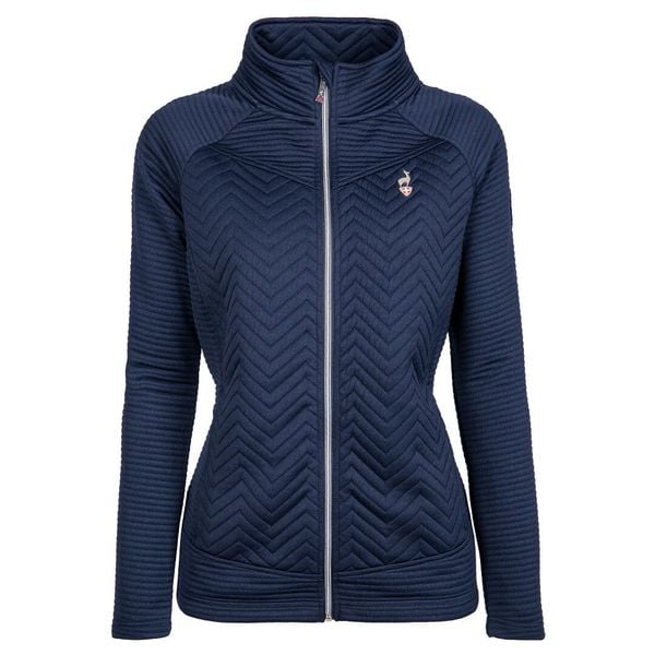 Bluza turystyczna polarowa damska AULP SIMIX trekkingowa na zamek. Niebieskie bluzy bez kaptura damskie Aulp, m, bez wzorów, z dzianiny, bez kaptura. Za 259.99 zł.