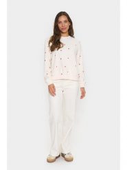 SAINT TROPEZ Bluza w kolorze kremowym rozmiar: M. Brązowe bluzy bez kaptura damskie Saint Tropez, m, z bawełny. Za 86.99 zł.