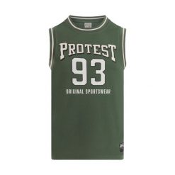 Tank top Protest Espen. Zielone szorty męskie Protest, na lato, bez wzorów, z materiału, eleganckie. Za 190.50 zł.