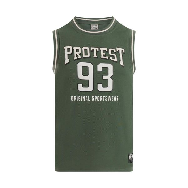 Tank top Protest Espen. Zielone szorty męskie Protest, na lato, bez wzorów, z materiału, eleganckie. Za 190.50 zł.