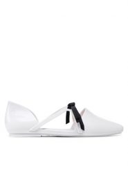 Melissa Baleriny Pointy Stripe Jason 33435 Biały. Białe baleriny damskie Melissa, bez wzorów, z tworzywa sztucznego, bez obcasa. Za 229.99 zł.