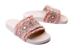 BRENDA ZARO MULE4 pink, klapki damskie. Czerwone klapki damskie Brenda Zaro, bez wzorów, bez obcasa. Za 194.90 zł.
