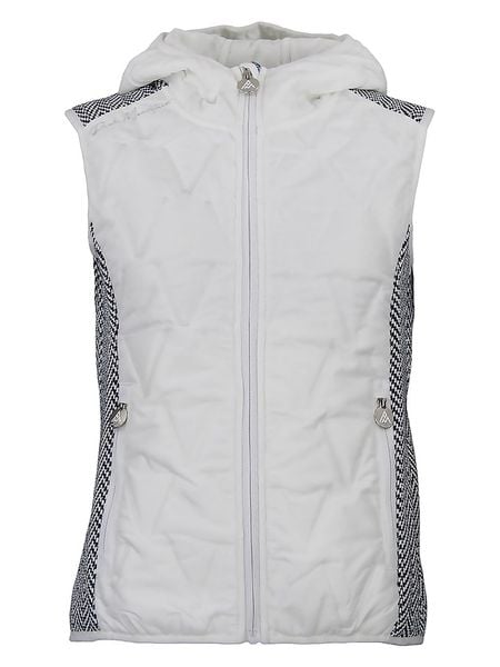 Peak Mountain Kamizelka pikowana w kolorze biało-czarnym rozmiar: L. Białe kamizelki damskie Peak Mountain, l. Za 165.31 zł.