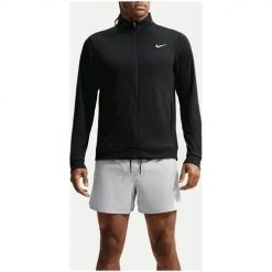 Bluza treningowa męska Nike IM3615010BLACKWHITE. Czarne bluzy bez kaptura męskie Nike, bez wzorów, biznesowe, bez kołnierzyka, bez ramiączek. Za 441.00 zł.