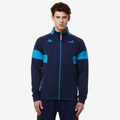 Bluza Alpine F1 Adofre 2024. Niebieskie bluzy bez kaptura męskie Kappa, m, z bawełny. Za 266.35 zł.