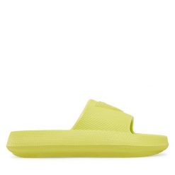 Klapki Guess. Zielone klapki damskie Guess, z aplikacjami, bez obcasa. Za 149.99 zł.