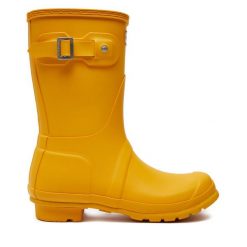 Kalosze Hunter. Żółte kalosze damskie Hunter, bez wzorów. Za 349.99 zł.