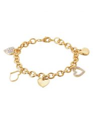 L'Atélier Précieux Pozłacana bransoletka z elementami ozdobnymi rozmiar: onesize. Żółte bransoletki damskie L'Atélier Précieux, pozłacane. Za 347.99 zł.