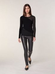 Rodier Wełniany sweter w kolorze czarnym rozmiar: M. Czarne swetry klasyczne damskie Rodier, m, prążkowane, bez kołnierzyka. Za 295.99 zł.