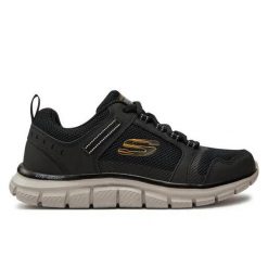 Buty na co dzień na trening męskie SKECHERS TRACK KNOCKHILL skóra. Czarne buty fitness męskie Skechers. Za 219.99 zł.