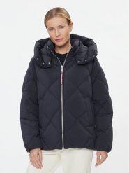 Tommy Hilfiger Kurtka puchowa Diamond Baffle WW0WW40199 Granatowy Relaxed Fit. Niebieskie kurtki damskie Tommy Hilfiger, xl, bez wzorów, z puchu, bez kaptura. Za 1,119.00 zł.