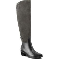Muszkieterki CAPRICE - 9-26551-39 Grey Comb 252. Szare kozaki damskie Caprice, z futra, bez obcasa. W wyprzedaży za 429.00 zł.