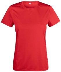 Clique Basic Active-T Women Koszulka damska 100% poliester – red. Czerwone t-shirty damskie CLIQUE, m, bez wzorów, z dzianiny, bez kołnierzyka. Za 101.73 zł.