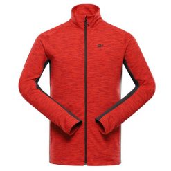 Bluza męska turystyczna szybkoschnąca Alpine Pro Goll 4. Brązowe bluzy bez kaptura męskie Alpine Pro, l, z elastanu. Za 299.00 zł.