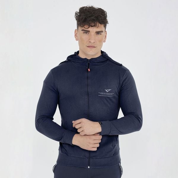 Lekka sportowa bluza z kapturem RAYA oversize. Niebieskie bluzy sportowe męskie Legea, bez wzorów, z bawełny, sportowe, bez kołnierzyka, bez ramiączek. Za 116.00 zł.
