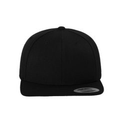 Klasyczna Czapka Snapback Dla Dorosłych Unisex. Czarne czapki męskie FLEXFIT, bez wzorów. Za 61.99 zł.