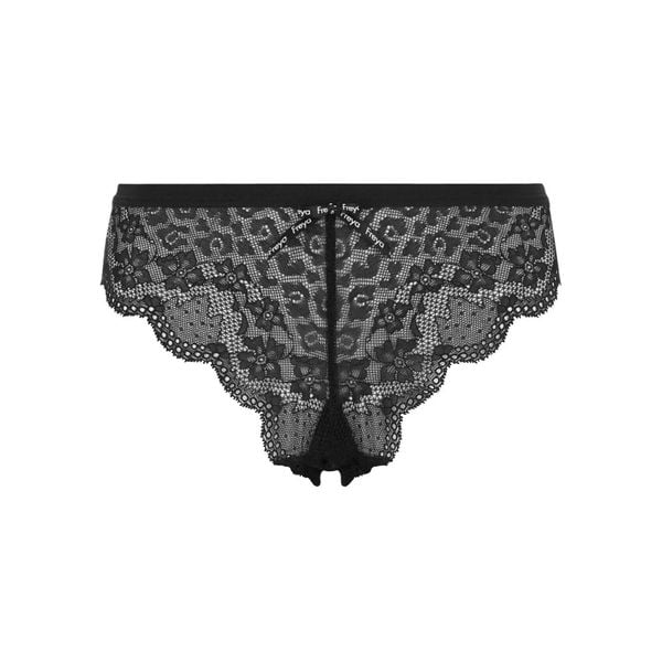 Stringi damskie Freya Fancies. Czarne stringi damskie FREYA, l, bez wzorów, z koronki. Za 183.50 zł.