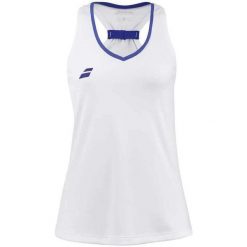 Koszulka dziecięca Babolat Play. Białe koszulki dziewczęce BABOLAT, l, bez wzorów, z materiału, bez ramiączek. Za 89.99 zł.