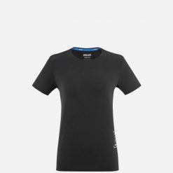 Koszulka do biegania damska Millet Intense Pro Light Ts Ss W active fit. Czarne t-shirty damskie Millet, xs, bez wzorów, bez ramiączek. Za 320.00 zł.