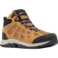 Buty do chodzenia męskie Columbia Redmond Iii Mid. Brązowe buty trekkingowe męskie Columbia, z materiału, za kostkę, bez zapięcia, trekkingowe. Za 502.00 zł.