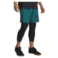 Spodenki krótkie męskie Under Armour Tech Woven Wordmark Short. Niebieskie szorty męskie Under Armour, bez wzorów, sportowe. Za 99.99 zł.