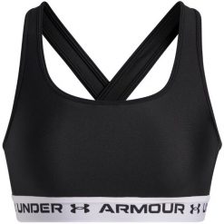 Biustonosz damski Under Armour Crossback Mid Biustonosz Czarny Czarny. Czarne biustonosze sportowe damskie Under Armour, bez wzorów. Za 231.99 zł.
