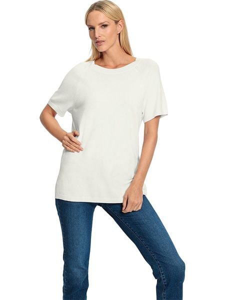 Heine Sweter w kolorze kremowym rozmiar: 42. Brązowe swetry klasyczne damskie Heine, ze splotem, bez kołnierzyka. Za 43.99 zł.