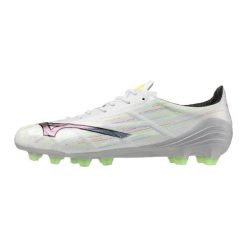 Buty piłkarskie Mizuno Alpha Ii Pro Fg. Białe buty sportowe na co dzień damskie Mizuno, bez wzorów, z materiału, do piłki nożnej. Za 673.95 zł.