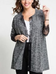 Milan Kiss Kardigan w kolorze szarym rozmiar: L. Szare kardigany damskie Milan Kiss, l, bez wzorów, z bawełny. Za 78.99 zł.