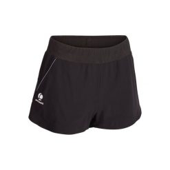 Spodenki tenis Sh soft 500 damskie. Czarne szorty damskie ARTENGO, bez wzorów, z elastanu. Za 44.99 zł.