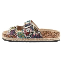 Klapki Lee Cooper LCW-25-35-3483L wielokolorowe. Klapki damskie bez wzorów, z materiału, bez obcasa. Za 169.33 zł.