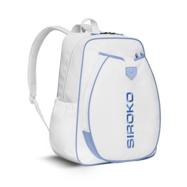 Plecak tenisowy sport.tennis Siroko Netbag White. Białe plecaki damskie SIROKO, bez wzorów, sportowe. Za 506.00 zł.